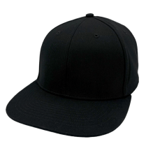 Big Size (59-63cm) Black Baseball Cap (Standard Crown)